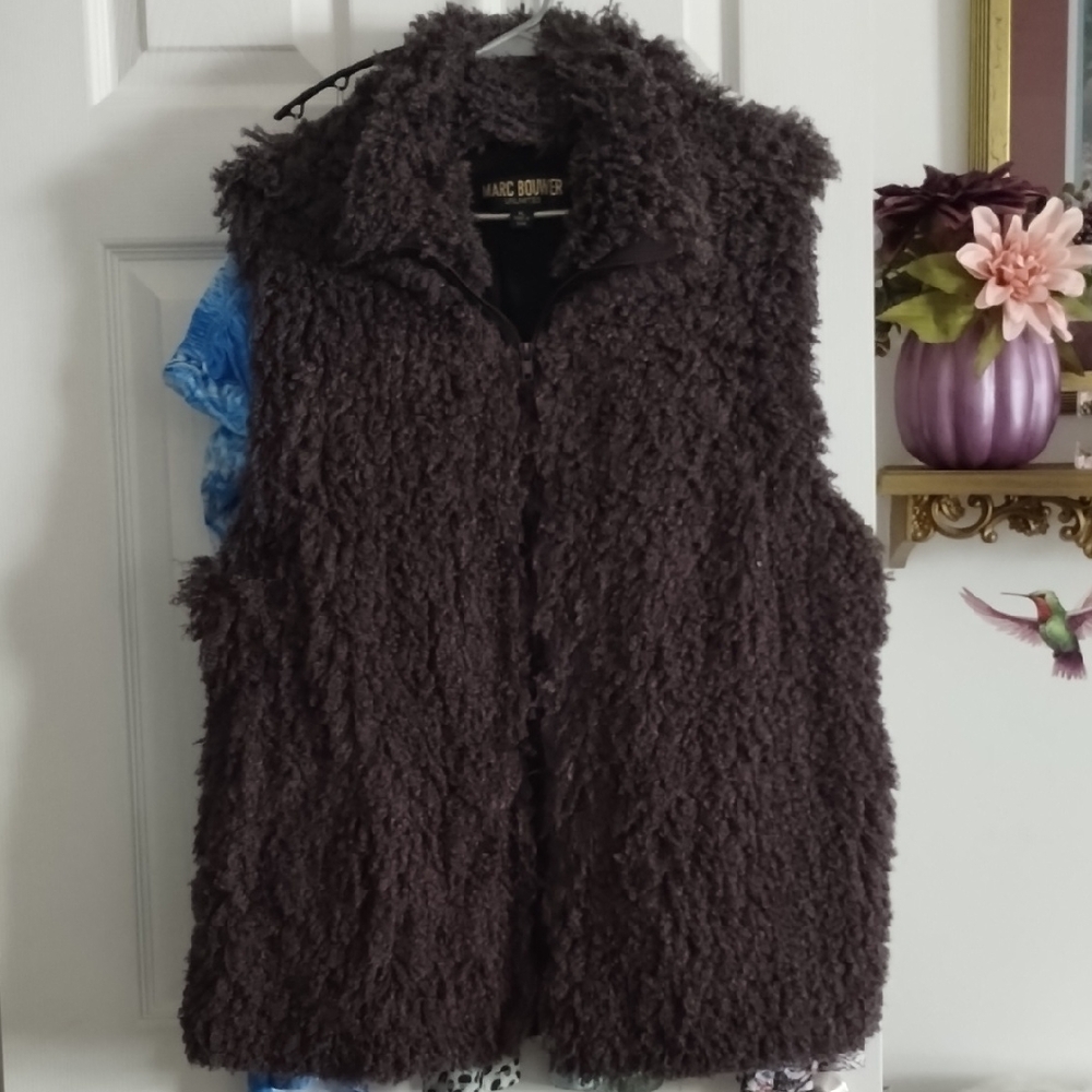 Marc Bouwer Dark Brown Textured Vest